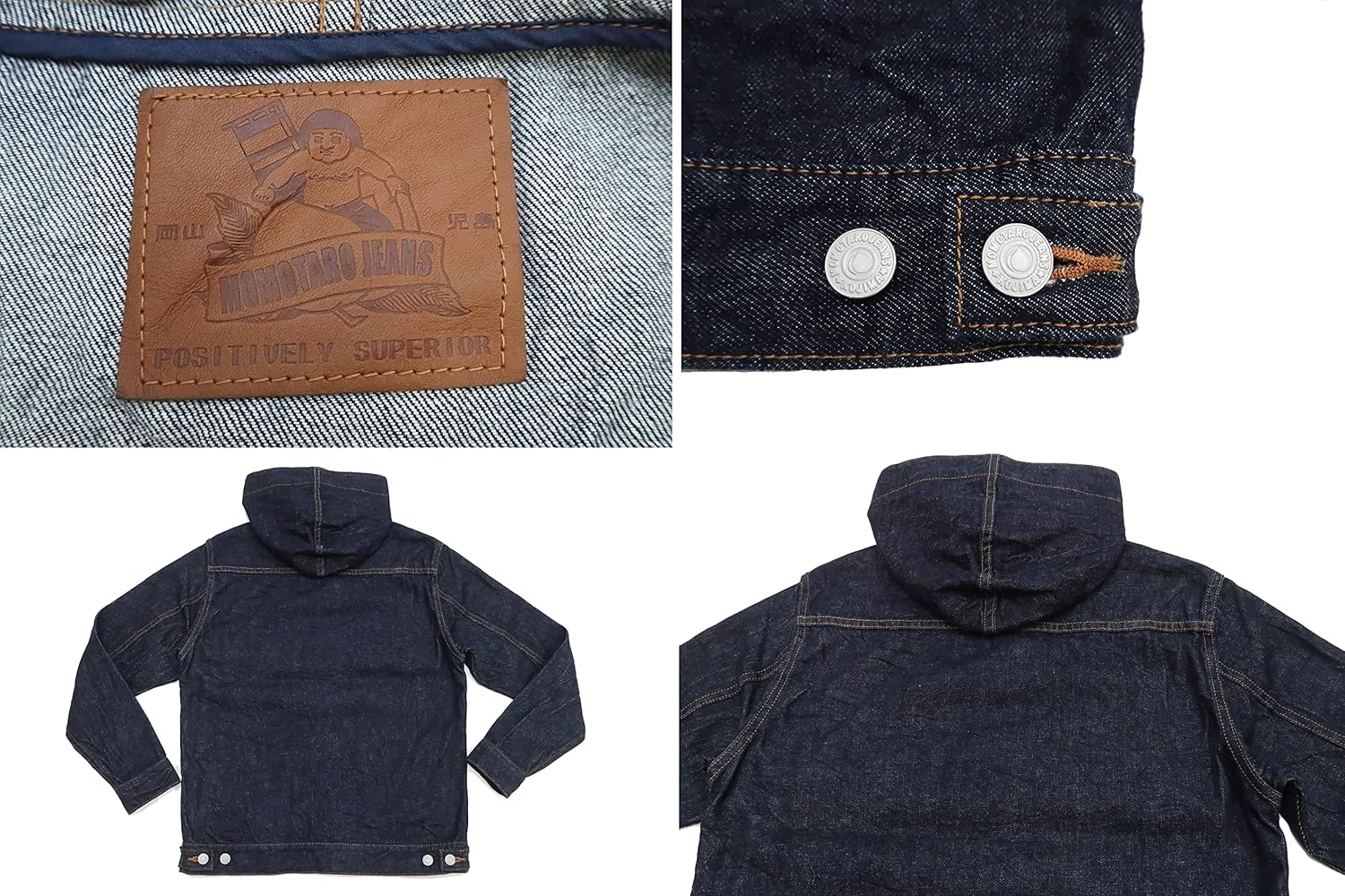 桃太郎ジーンズ　ダブルジップ　デニムジャケット　フード 楽天市場】MOMOTARO JEANS 桃太郎ジーンズ 15.7oz 出陣バック